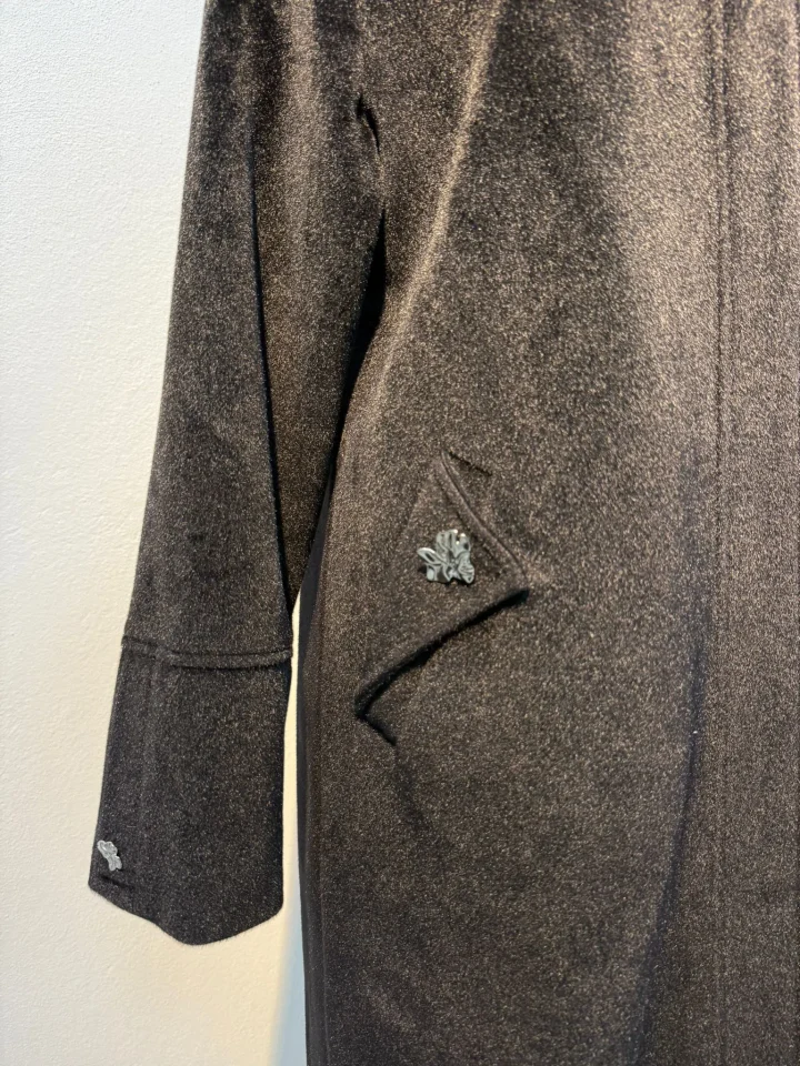 Cep Taş Detaylı Kürk Sütlü Siyah - Entare Butik