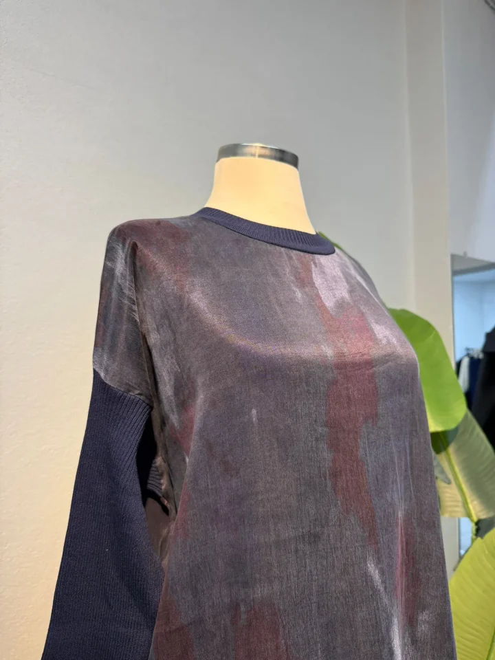 İpek Qupra Tunik Lacivert - Entare Butik