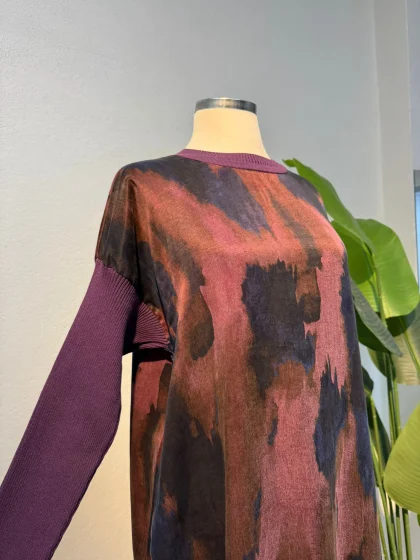 İpek Qupra Tunik Mürdüm - Entare Butik