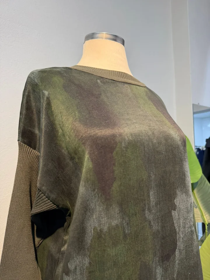 İpek Qupra Tunik Yeşil - Entare Butik İpek Qupra Tunik Yeşil - Entare Butik