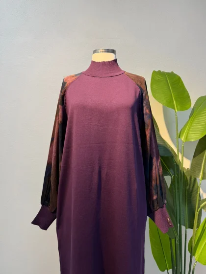 Merserize & Qupra Elbise Mürdüm - Entare Butik