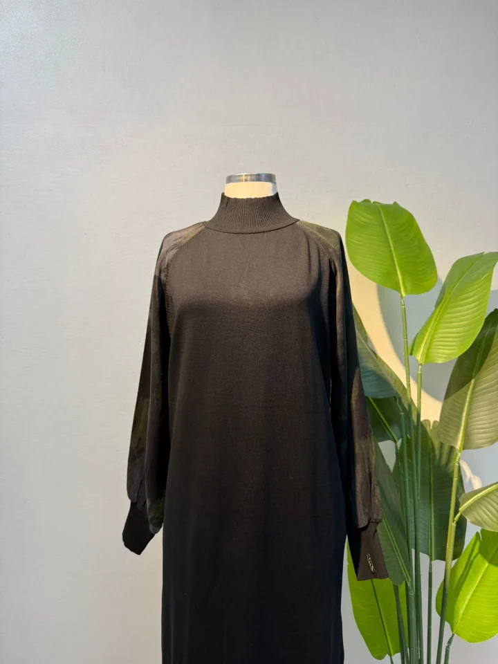 merserize-qupra-elbise-siyah-2 Merserize & Qupra Elbise Siyah - Entare Butik