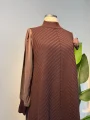 Merserize Tunik Kahve - Entare Butik