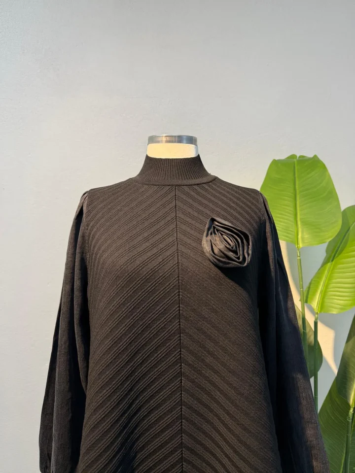 Merserize Tunik Siyah - Entare Butik