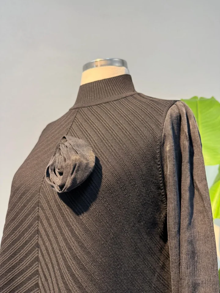 Merserize Tunik Siyah - Entare Butik