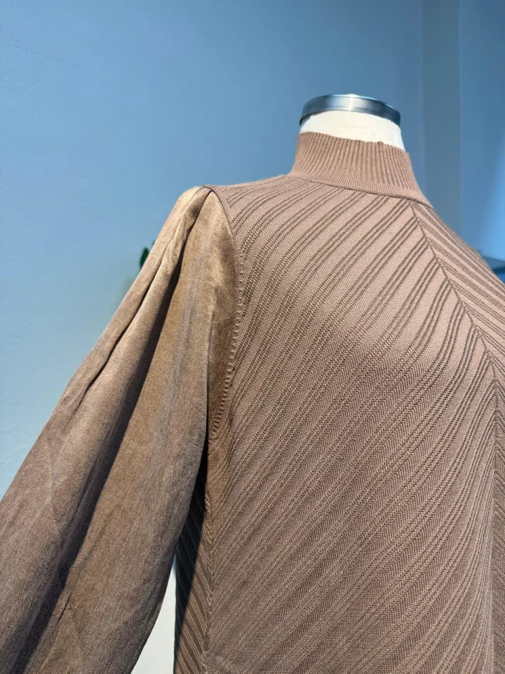 Merserize Tunik Sütlü Kahve - Entare Butik Merserize Tunik Sütlü Kahve - Entare Butik