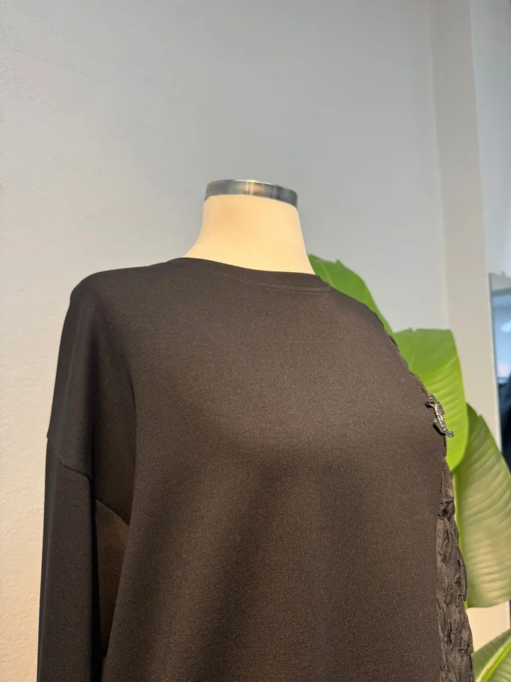 Paraşüt Detay Etekli Takım Siyah - Entare Butik