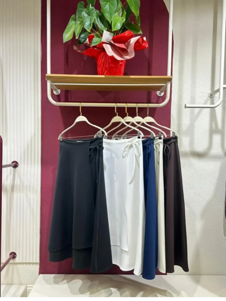 Skuba Bağlamalı Etek Siyah Kahve Krem Beyaz Lacivert - Entare Butik