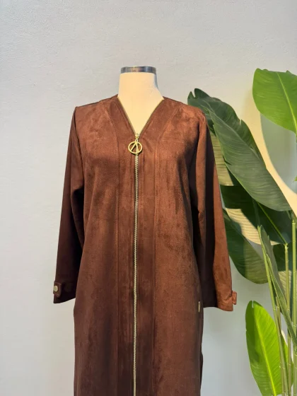 Süet Kap Kahverengi - Entare Butik