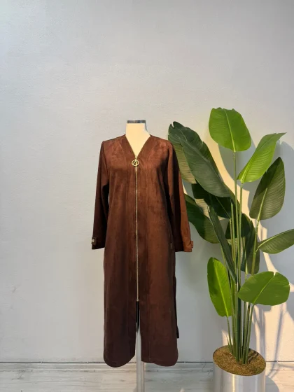 Süet Kap Kahverengi - Entare Butik