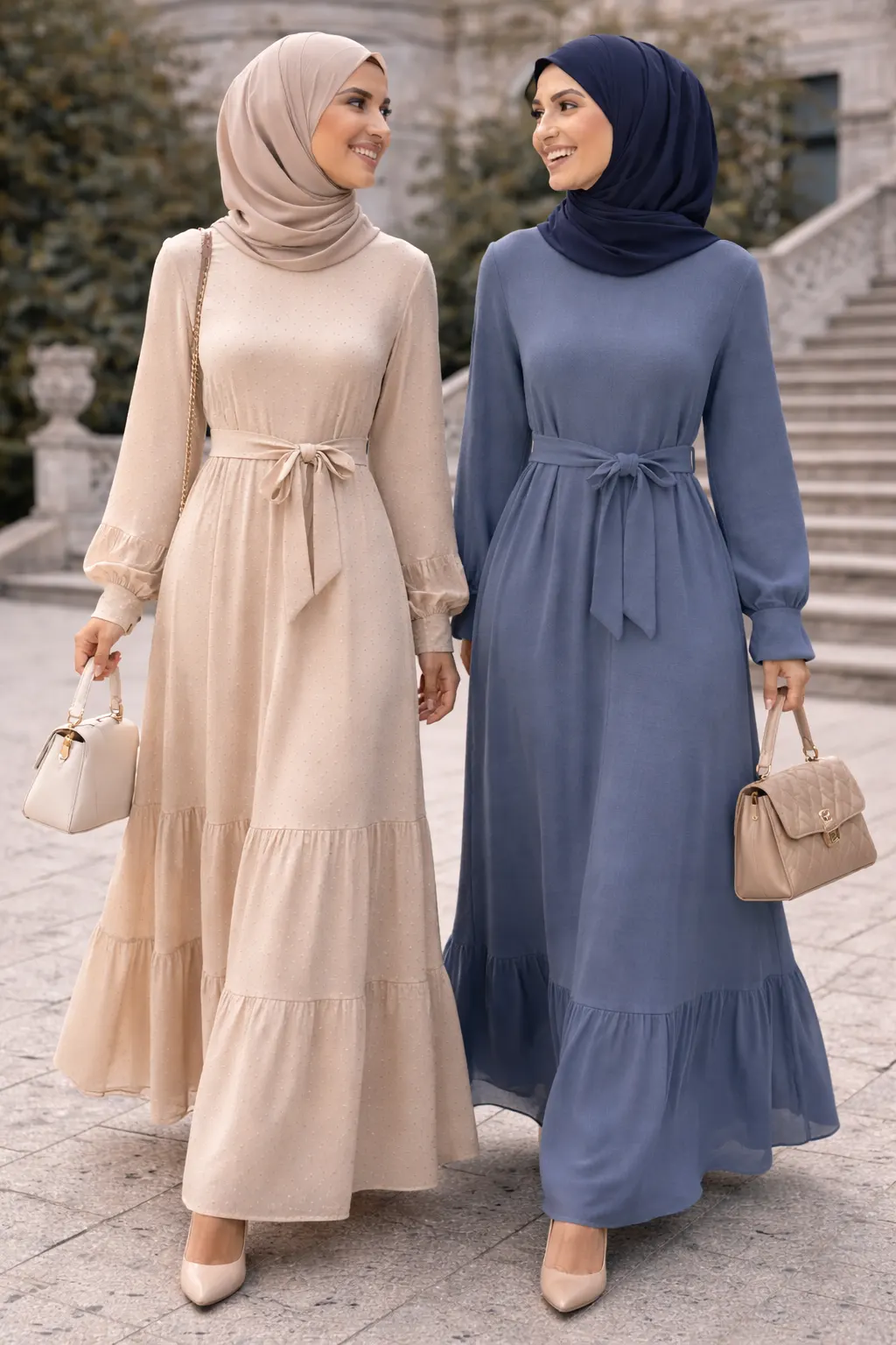 Tesettür Elbise Modelleri ile Günlük ve Şık Kombinler - Entare Butik