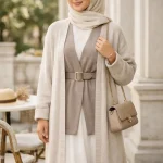 Tesettür Hırka ve Yelek ile Mevsim Geçişlerinde Zarif Kombinler - Entare Butik