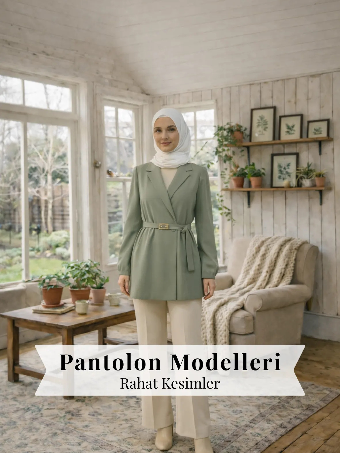 Tesettür Pantolon Modelleri - Entare Butik