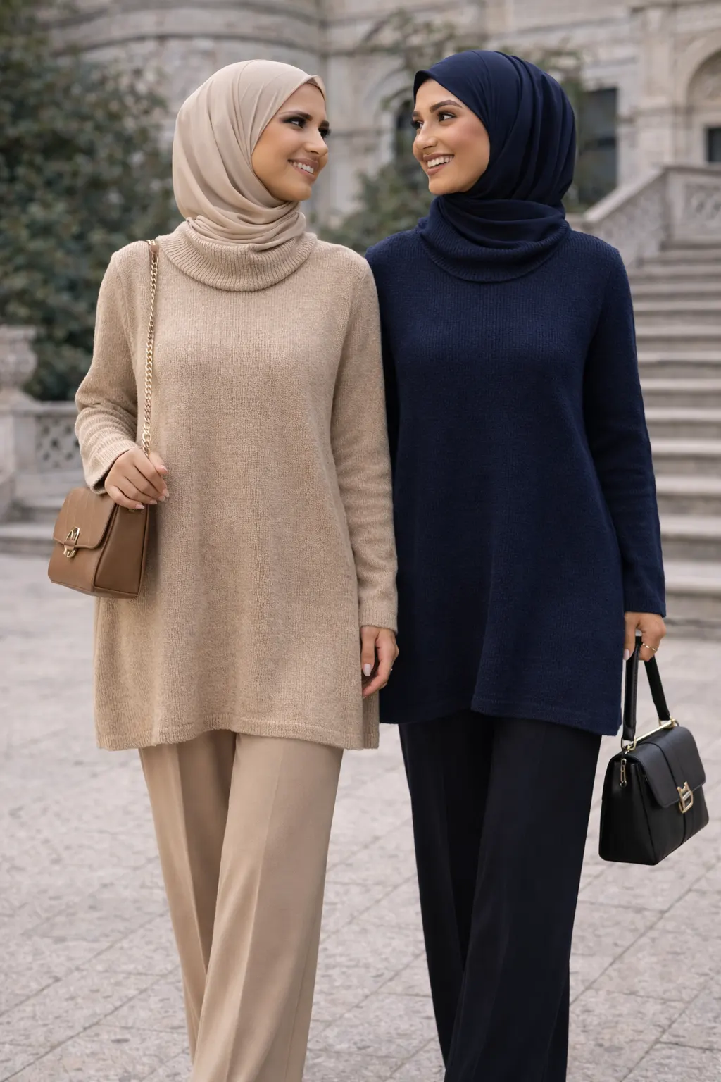 Tesettür Triko Modelleri ile Rahat ve Şık Kombinler - Entare Butik