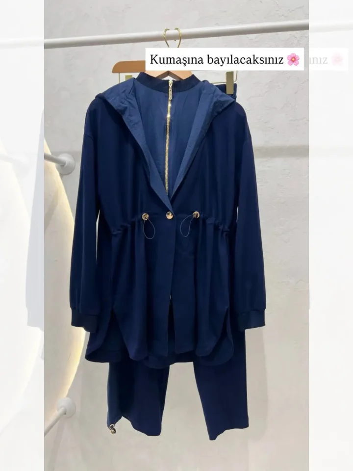 Zarif Spor Modal Takım – Lacivert - Entare Butik