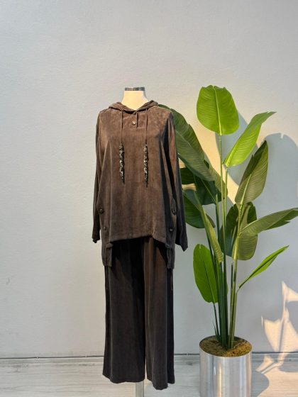 Şık Spor Qupra Takım Kahve - Entare Butik