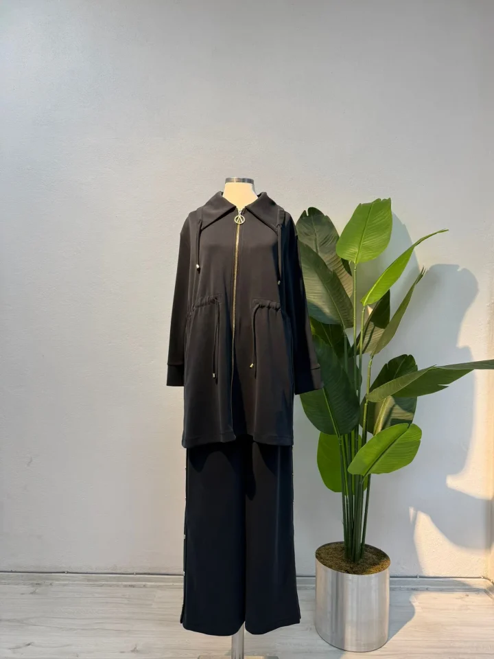 Zımba Detay Takım Antrasit - Entare Butik