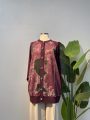Batik Desen Merserize Hırka – Mor- Entare Butik