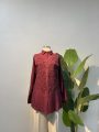 İşlemeli Gömlek – Bordo Entare Butik