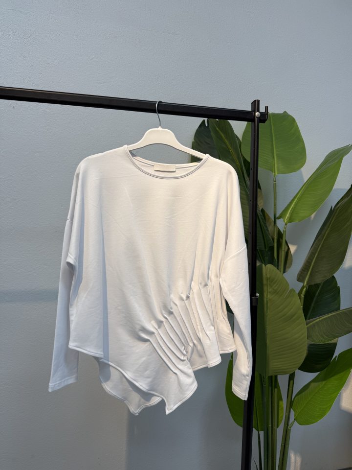 Kristal Pileli Sweet – Beyaz-Entare Butik