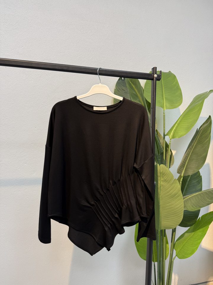 Kristal Pileli Sweet – Siyah-Entare Butik