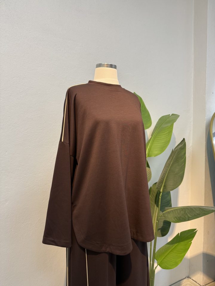 Fitilli Pantolonlu Takım – kahve2