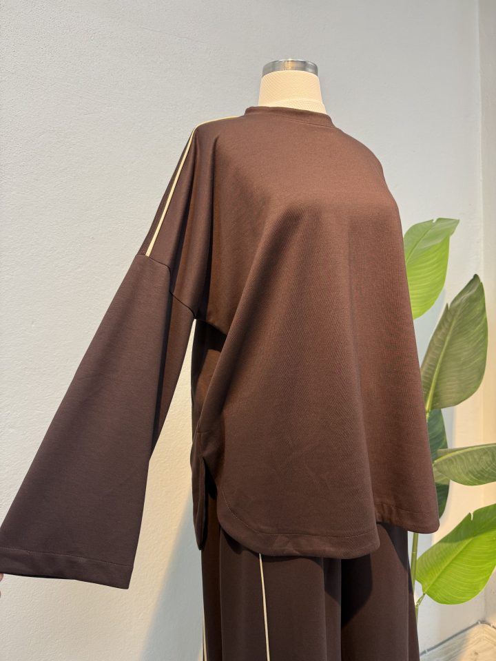 Fitilli Pantolonlu Takım – kahve6