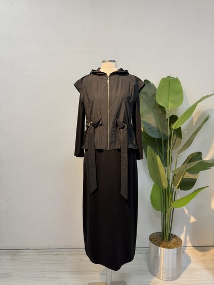 Yelekli Elbise – Siyah Entare Butik